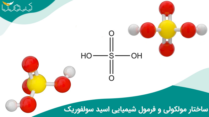 ساختار مولکولی و فرمول شیمیایی اسید سولفوریک